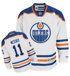 Women's Reebok Edmonton Oilers #11 Mark Messier Authentic White Away NHL Jersey
