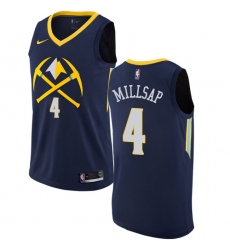 Youth Nike Denver Nuggets #4 Paul Millsap Swingman Navy Blue NBA Jersey - City Edition