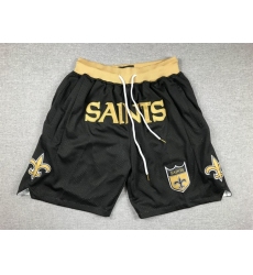 Men's New Orleans Saints Black Just Don Shorts