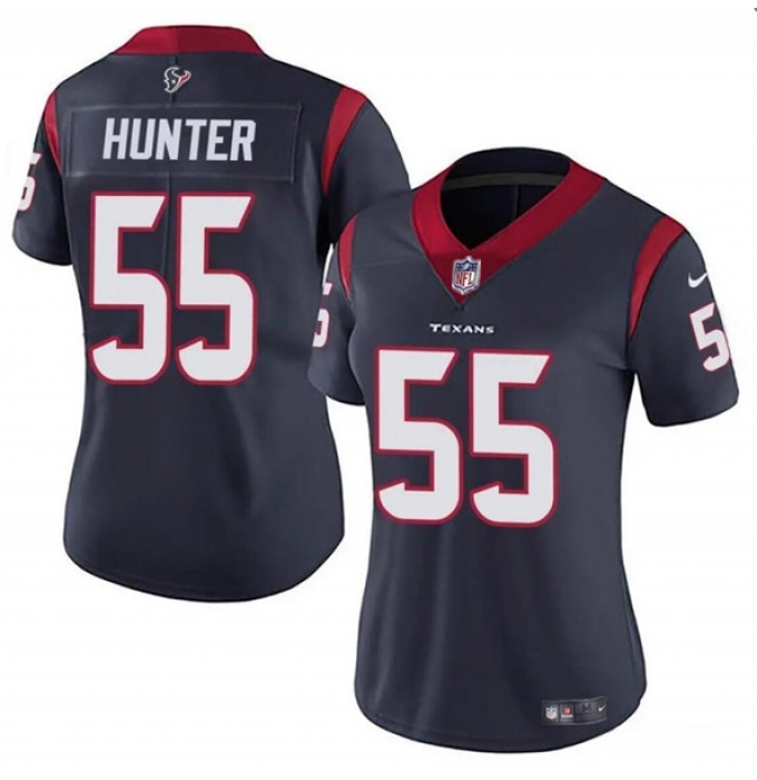 Women's Houston Texans #55 Danielle Hunter Navy Vapor Untouchable Limited Stitched Jersey
