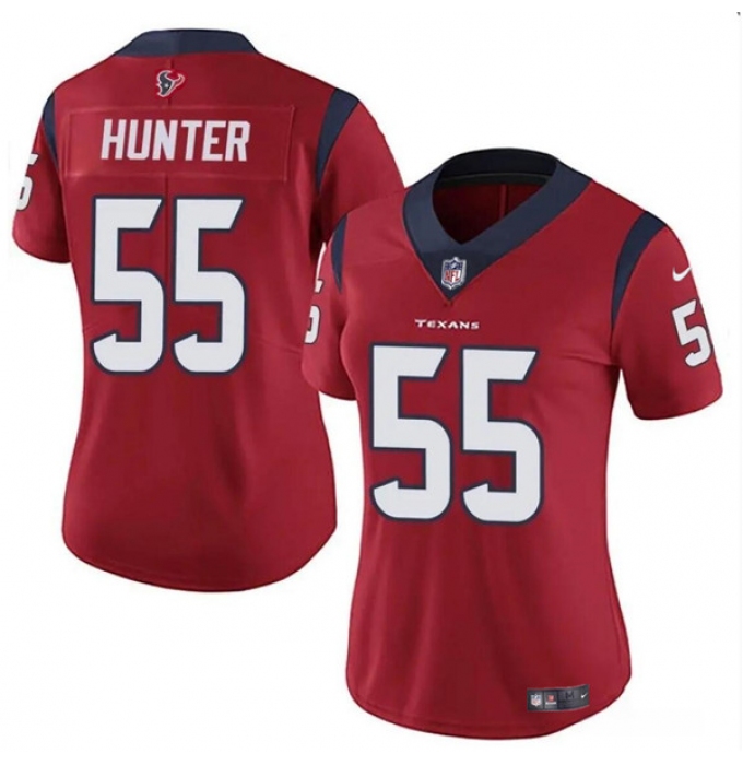 Women's Houston Texans #55 Danielle Hunter Red Vapor Untouchable Limited Stitched Jersey