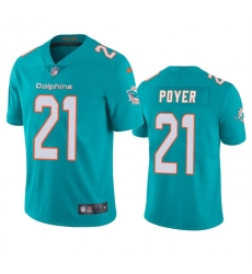 Men's Miami Dolphins #21 Jordan Poyer Aqua Vapor Limited Football Stitched Jersey