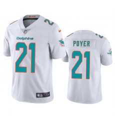 Men's Miami Dolphins #21 Jordan Poyer White Vapor Limited Football Stitched Jersey