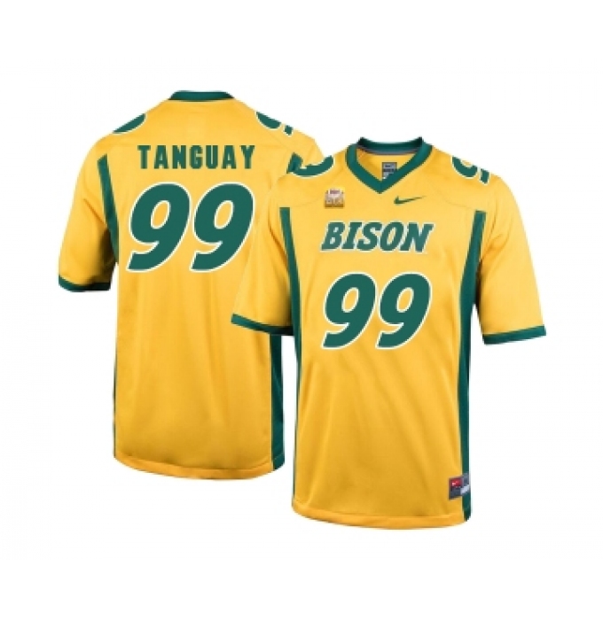 North Dakota State Bison 99 Nate Tanguay Gold College Football Jersey