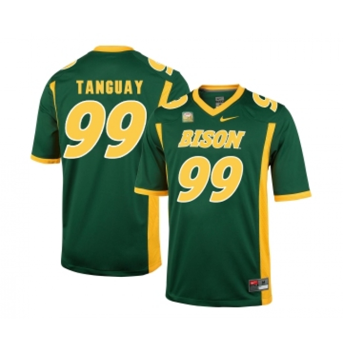 North Dakota State Bison 99 Nate Tanguay Green College Football Jersey