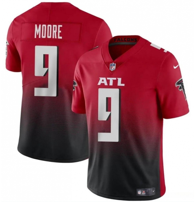 Men's Atlanta Falcons #9 Rondale Moore Red Black Vapor Untouchable Limited Football Stitched Jersey