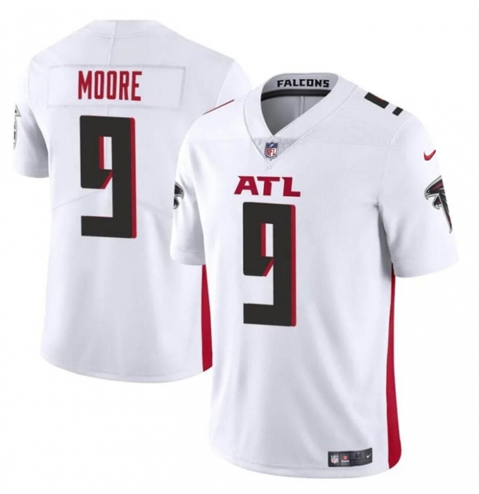 Men's Atlanta Falcons #9 Rondale Moore White Vapor Untouchable Limited Football Stitched Jersey