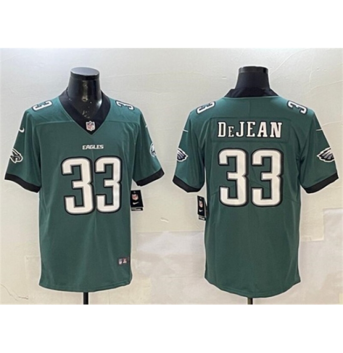 Men's Philadelphia Eagles #33 Cooper DeJean Green 2024 New Vapor Untouchable Limited Football Stitched Jersey