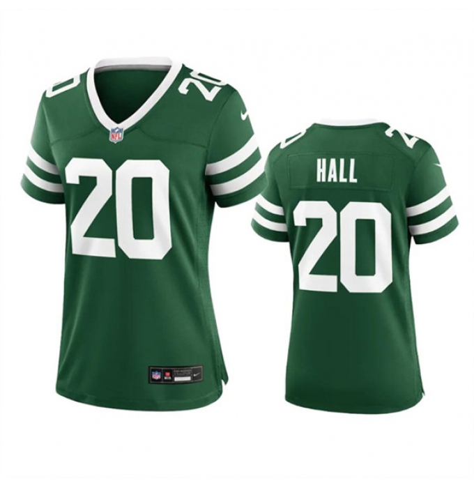 Women's New York Jets #20 Breece Hall Green 2024 Football Stitched Jersey(Run Small)