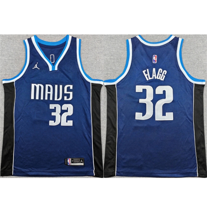 Youth Dallas Mavericks #32 Cooper Flagg Navy 2025 Statement Edition Stitched Basketball Jersey