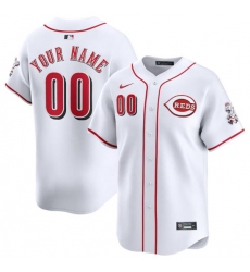 Men's Cincinnati Reds Active Player Custom White Home Limited Baseball Stitched Jersey