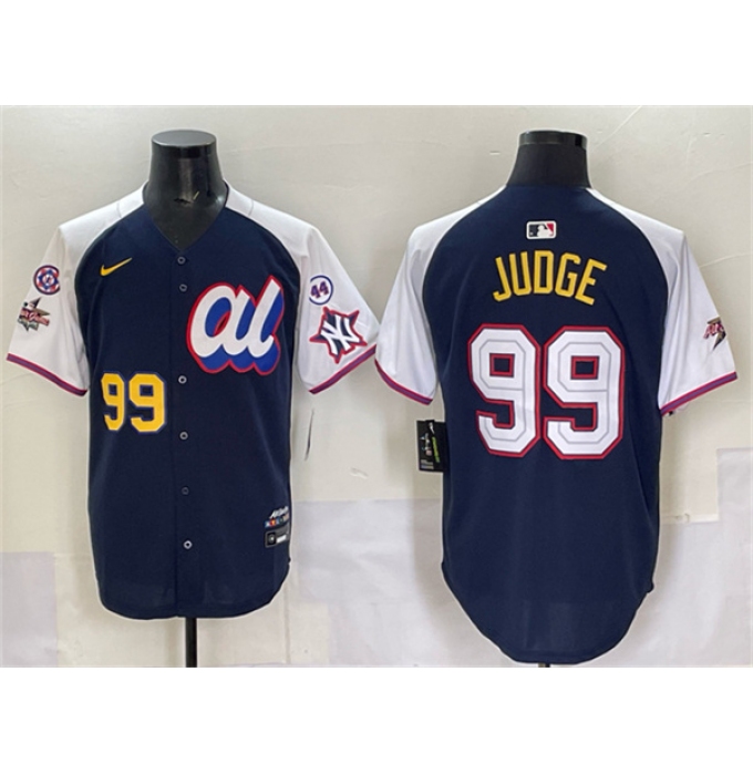 Men's American League #99 Aaron Judge Navy Alternate 2025 All-Star With Edition Limited Stitched Baseball Jersey