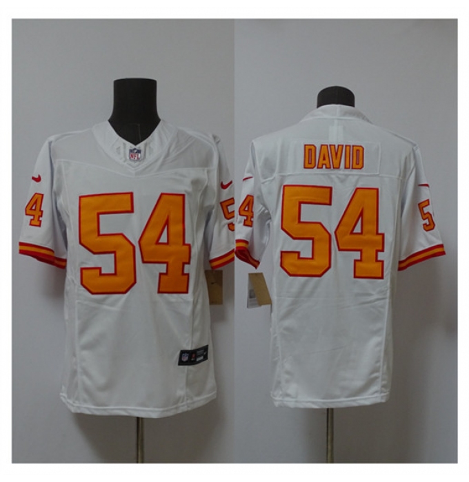 Men's Tampa Bay Buccaneers #54 Lavonte David White 2025 F.U.S.E. Vapor Limited Football Stitched Jersey